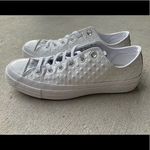 BRAND NEW NEVER WORN Converse BLANK CANVAS Ctas 70 Hi NY Candy Dots White.